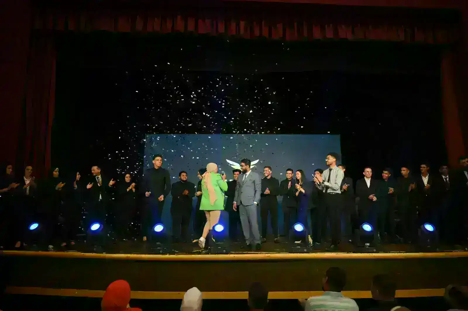 Student studying with laptop